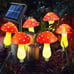 Waterproof Solar Mushroom Lights Outdoor Decor, 8 Modes for Garden.
