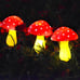 Waterproof Solar Mushroom Lights Outdoor Decor, 8 Modes for Garden.