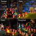 Waterproof Solar Mushroom Lights Outdoor Decor, 8 Modes for Garden.