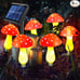 Waterproof Solar Mushroom Lights Outdoor Decor, 8 Modes for Garden.