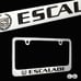 NEW 1PCS ESCALADE Chrome Plated Brass License Plate Frame Officially Licensed