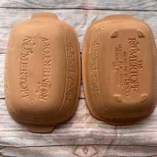 Romertopf clay terra cotta casserole dish