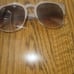 Balenciaga Pink Rose Mauve Blush Creme Gold Rim Sunglasses