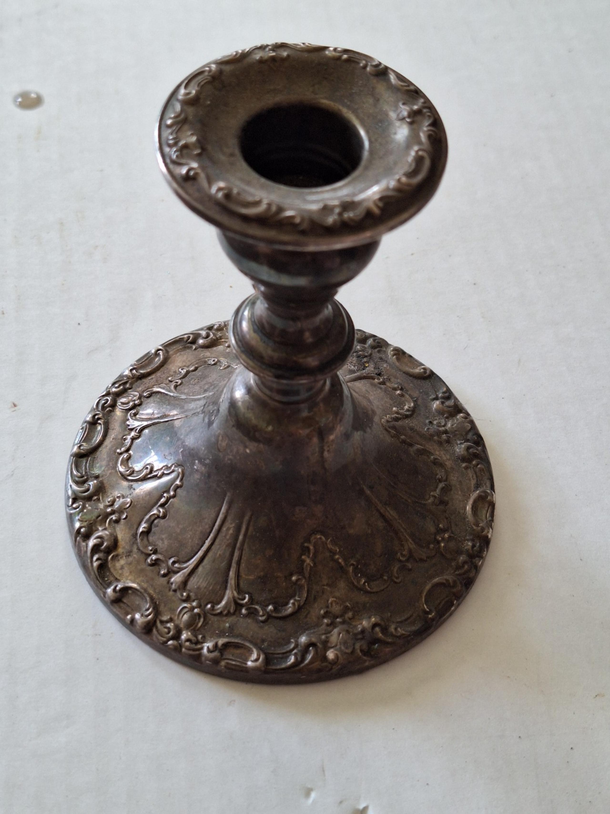 Vintage Gorham Chantilly Duchess sterling silver candlestick holder