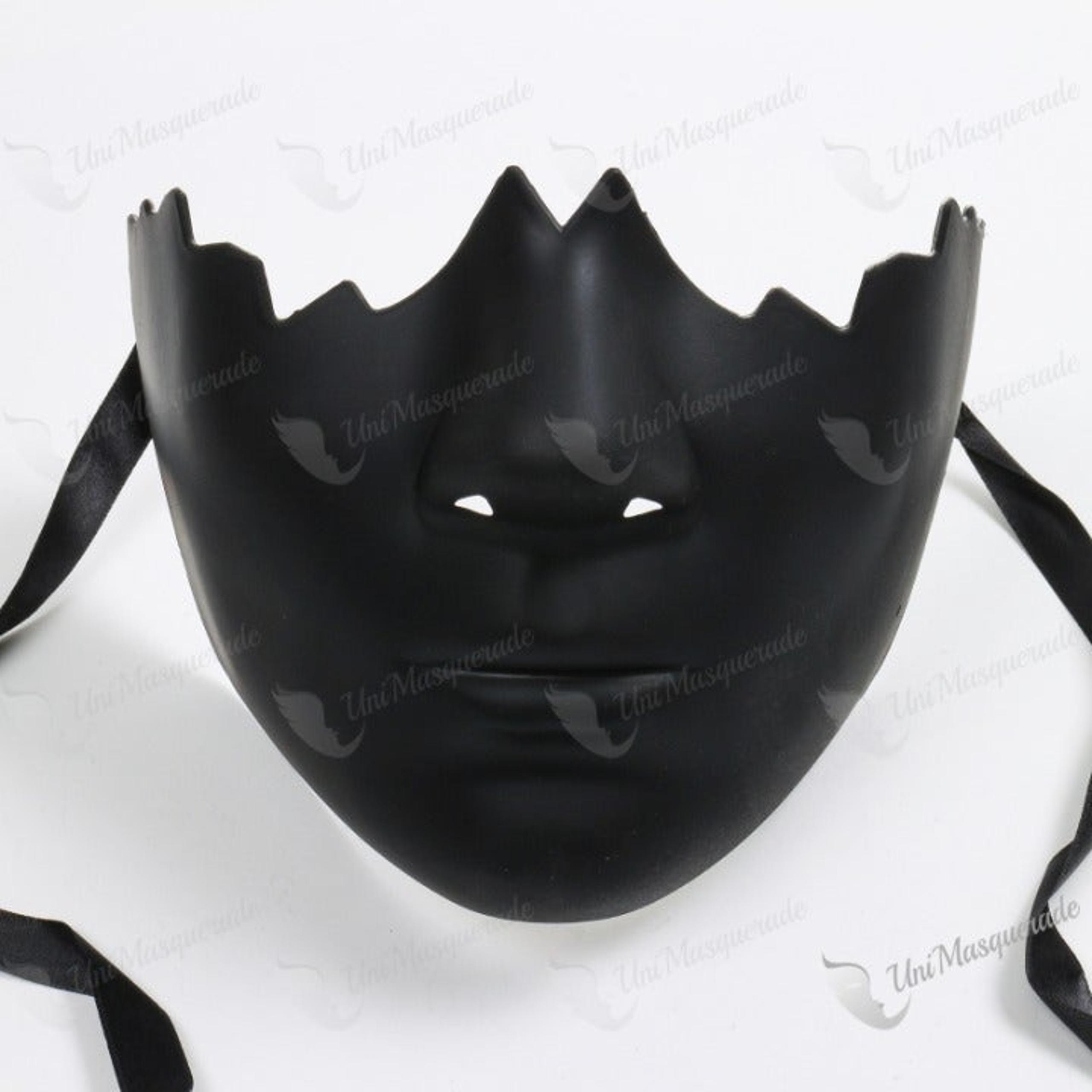 Venetian Half Face Lower Masquerade Mouth Cover Mask BlackM0016BK