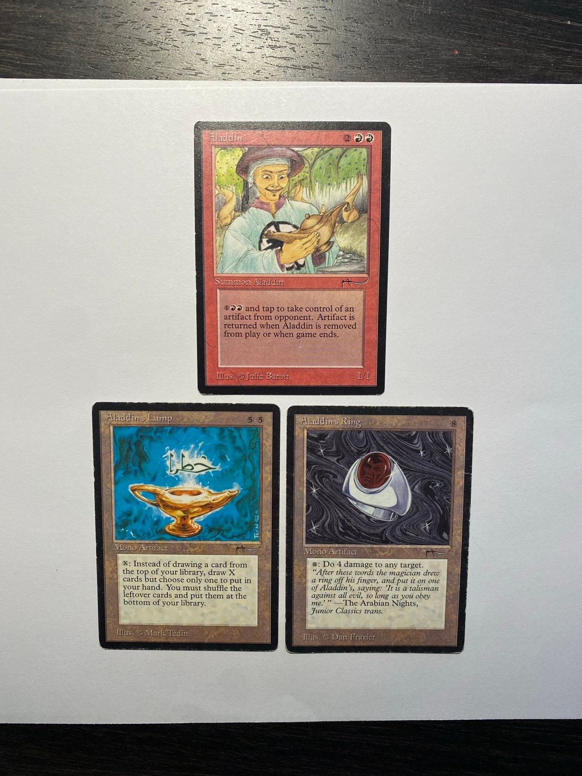MTG - Aladdin, his lamp, and his ring - Arabian Nights