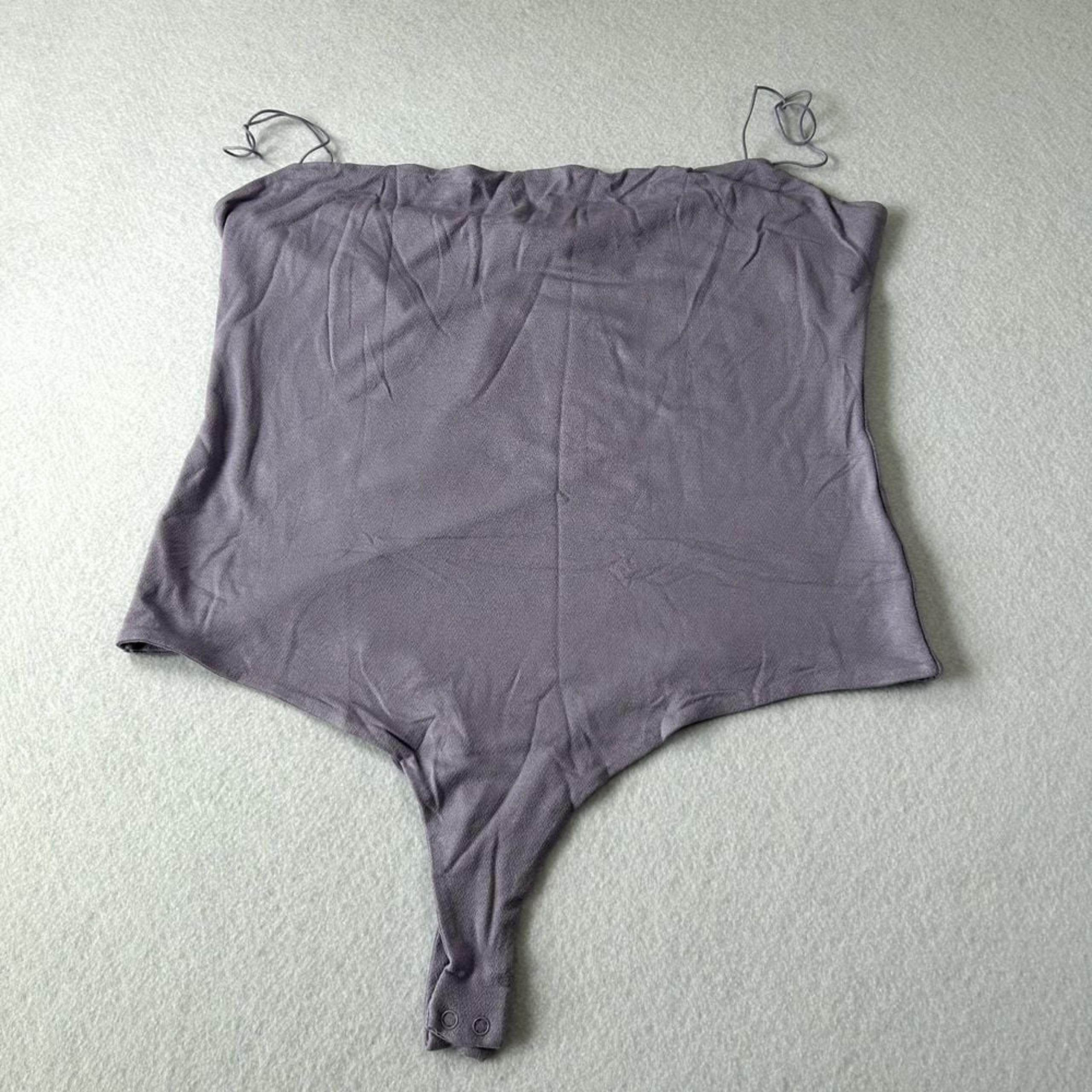 Naked Wardrobe Bodysuit Women's 3X Purple Snap Closure NWT