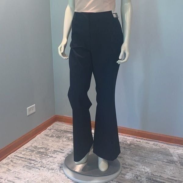 NWT New York and Company Pin Striped Flare Trouser Pants Size 14 Tall