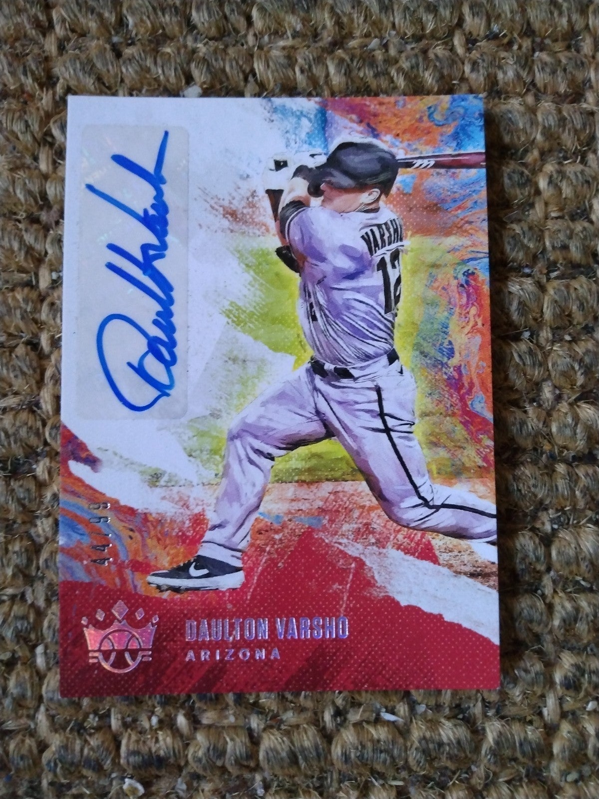 2021 Panini MLB Diamond Kings Baseball sp44/99 Daulton Varsho ROOKIE AUTOGRAPH