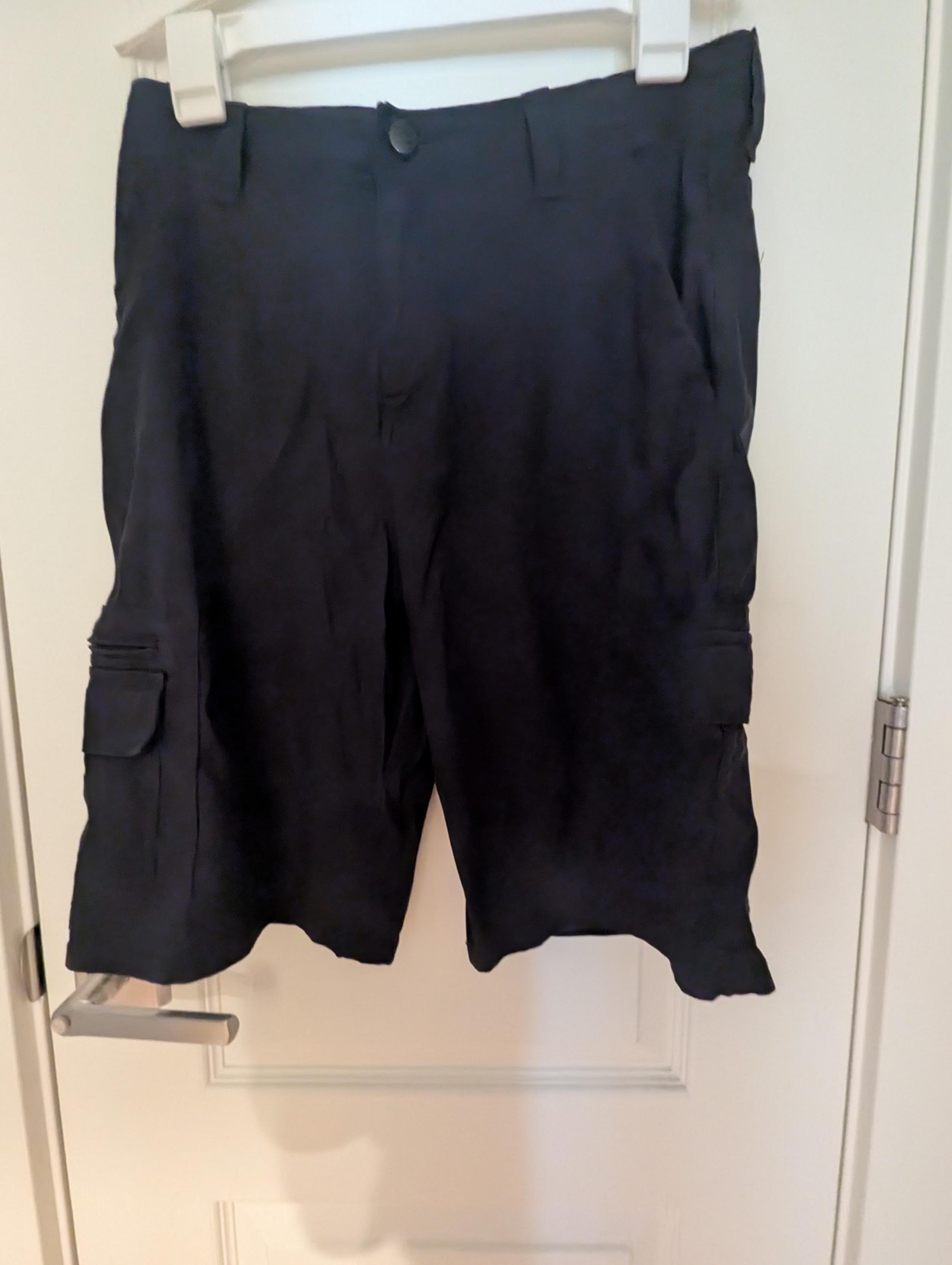 Two Wrangler Boy's Straight Fit Tech Cargo Short black two pairs 16 and 16 husky