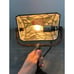 Vintage Tiffany Style Bankers Desk Lamp Stained Glass Rose Design