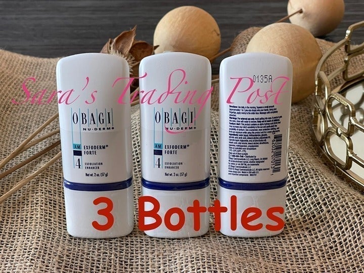 3x NEW FORTE Obagi Medical Nu-Derm Exfoderm Forte 2oz Exfoliation Enhancer AM #4