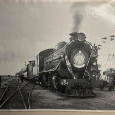 Vintage snapshot photo Pichi richi railway south Australia railroad 1940s