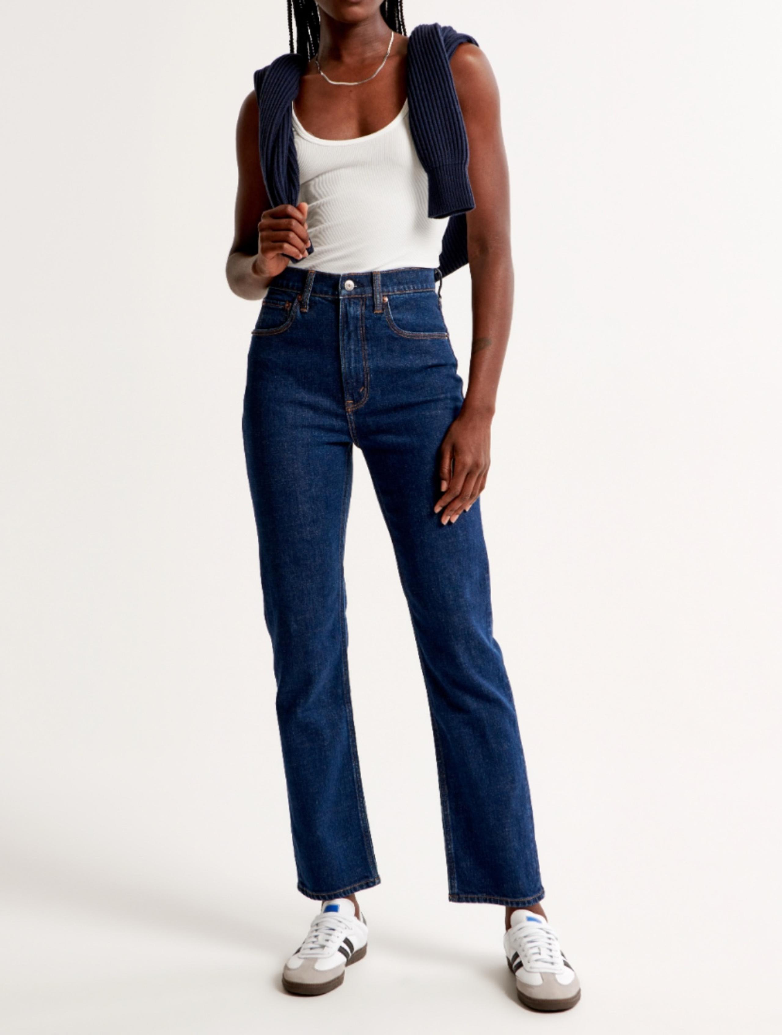 Abercrombie & Fitch high rise ankle flare jeans women jeans size 26