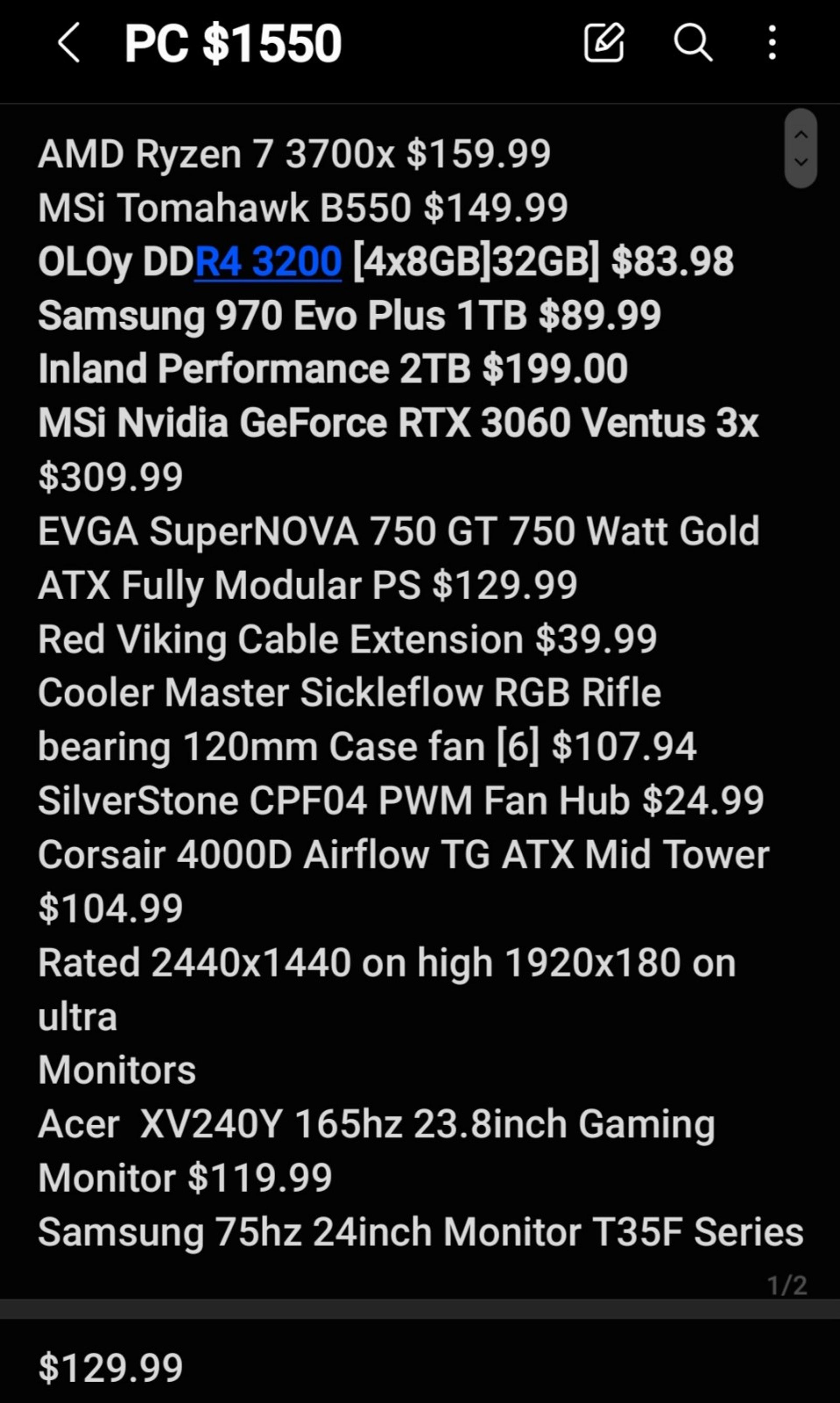 gaming pc desktop