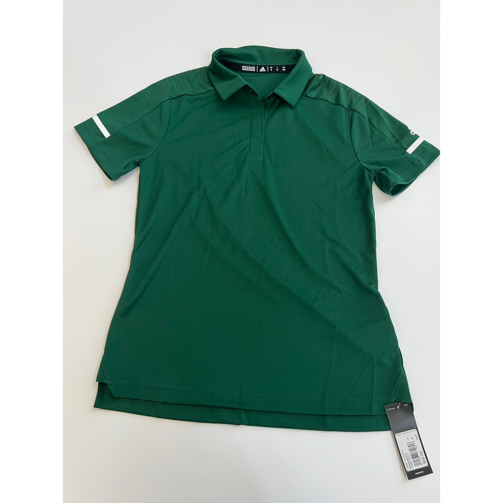 Adidas Team Iconic Polo Women’s Athletic Green Top 1793W Size M NWT