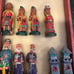 VTG COLORFUL FOLD-UP BOX CHESS SET SPANISH CONQUISTADORES VS PERUVIAN AZTECS 29 p
