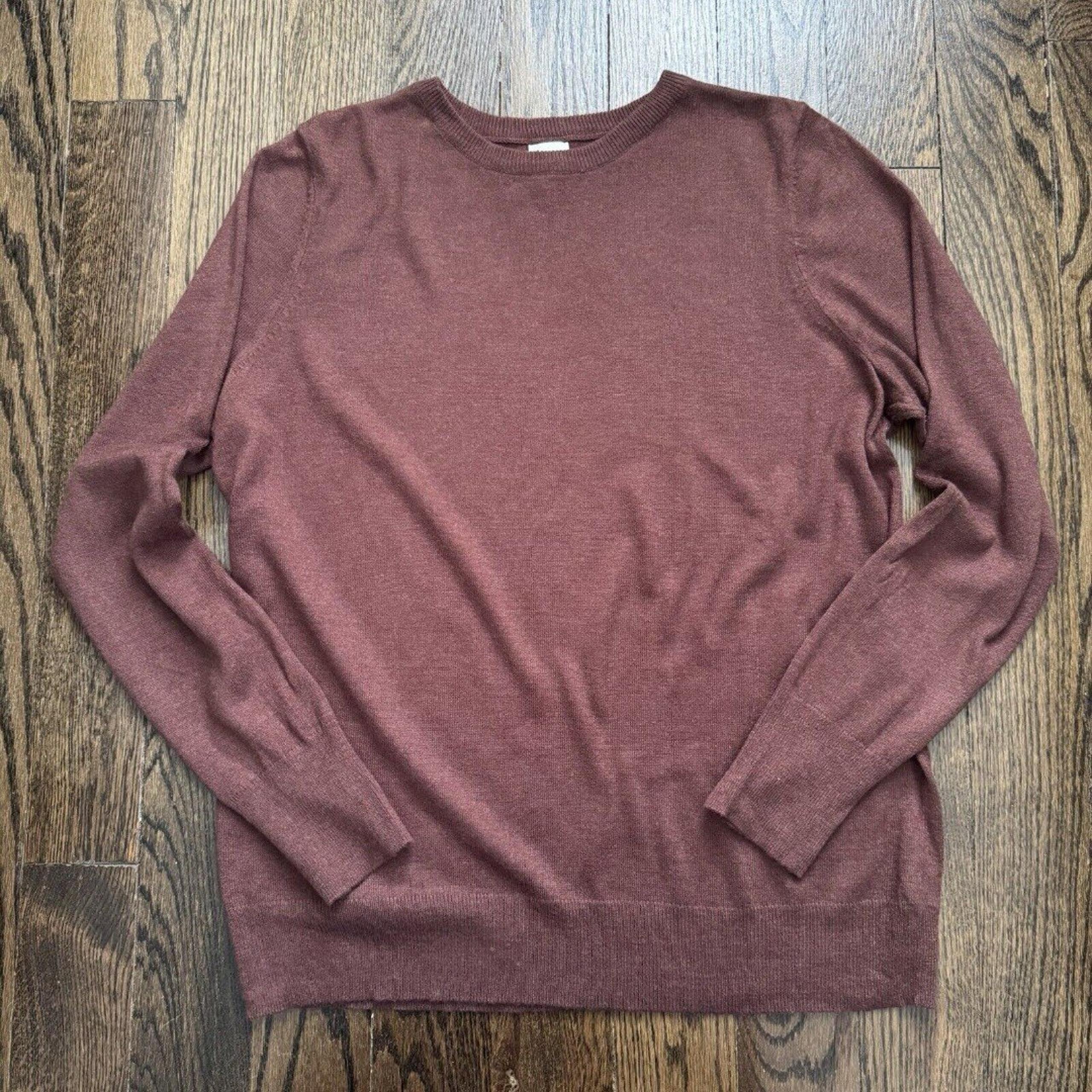 Womens Fine Gauge XL Crewneck Sweater - A New Day - Warm Brown