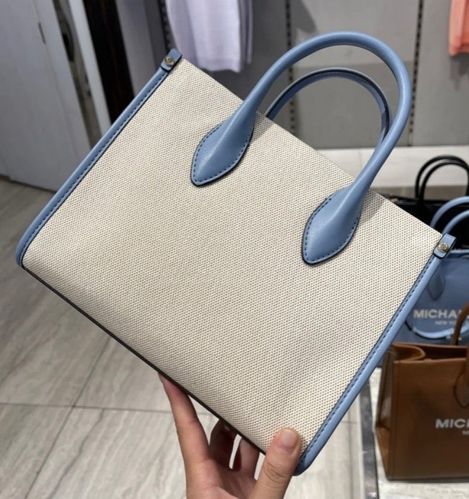 Michael Kors Mirella Small Shopper Tote/Crossbody on sale Bag/Chambray