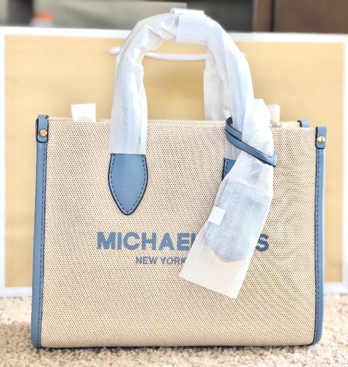 Michael Kors Mirella Small Shopper Tote/Crossbody on sale Bag/Chambray