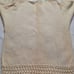 Vintage ARRIVISTE Floral Embroidered Beaded Sweater Womens Sz L Ivory Crochet