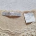 Vintage ARRIVISTE Floral Embroidered Beaded Sweater Womens Sz L Ivory Crochet