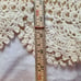 Vintage ARRIVISTE Floral Embroidered Beaded Sweater Womens Sz L Ivory Crochet