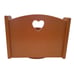 Wooden Turning Mail Accessories Holder Heart Cutout Swivel Desk Organizer