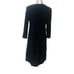 Eilleen Fisher Washable Wool Dress Black Scoop Neck Knitted Small Minimalist S