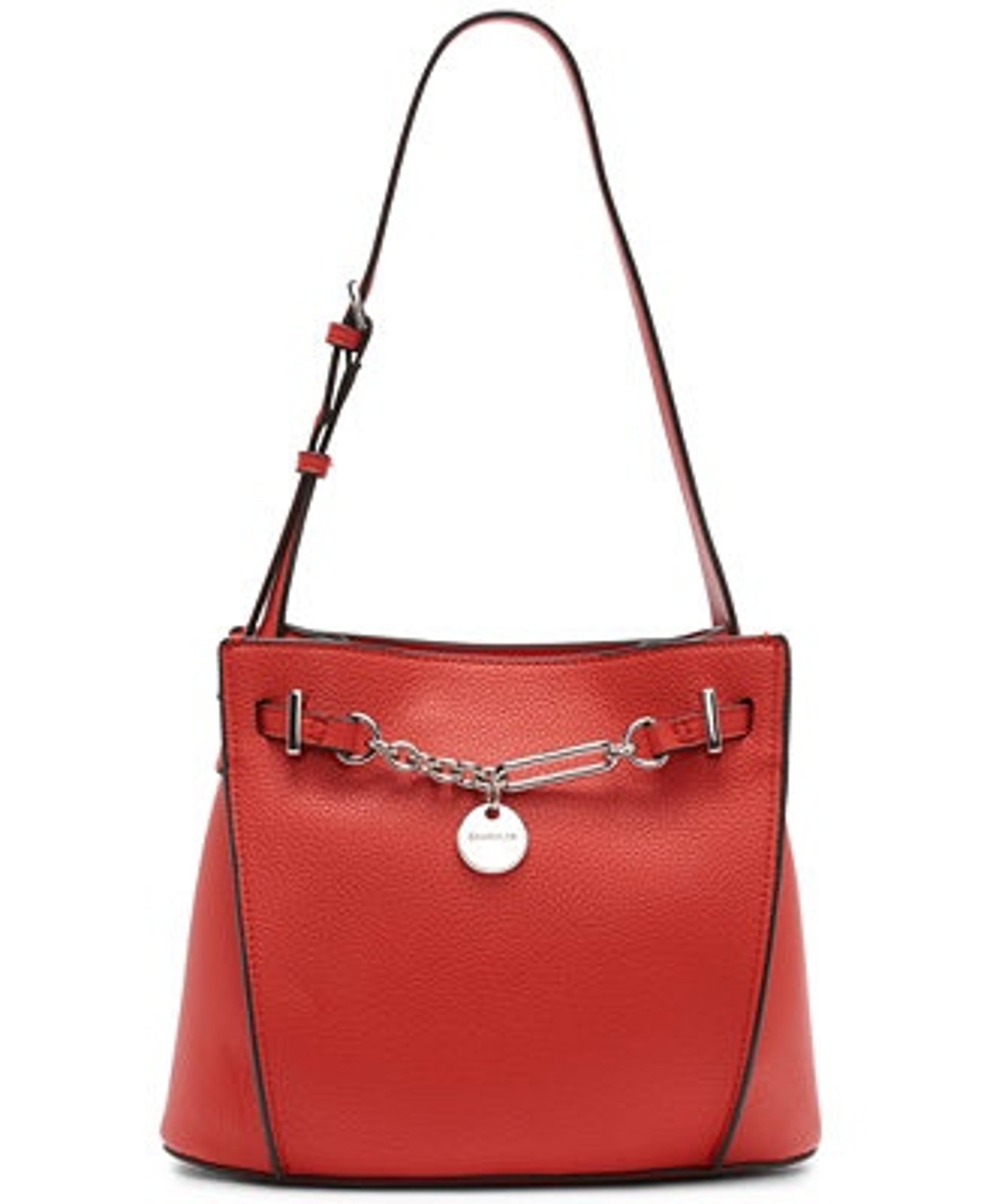 Calvin Klein Lennon Shoulder Bag Crimson