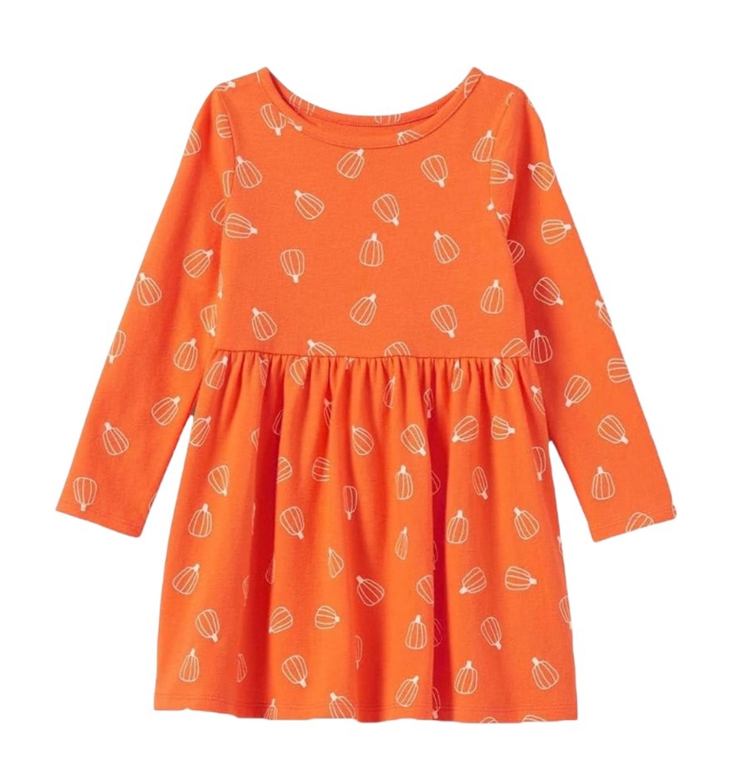 4T 3/$25 Cat & Jack Pumpkin Print Dress