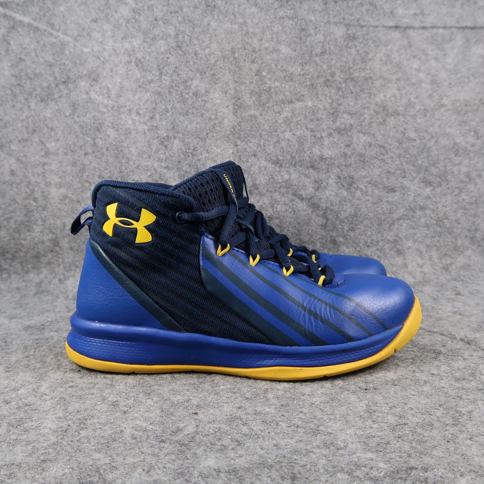 Under Armour Shoes Kids 1.5 Sneakers Lockdown 3 Athletic Basketball Lace Up Blue