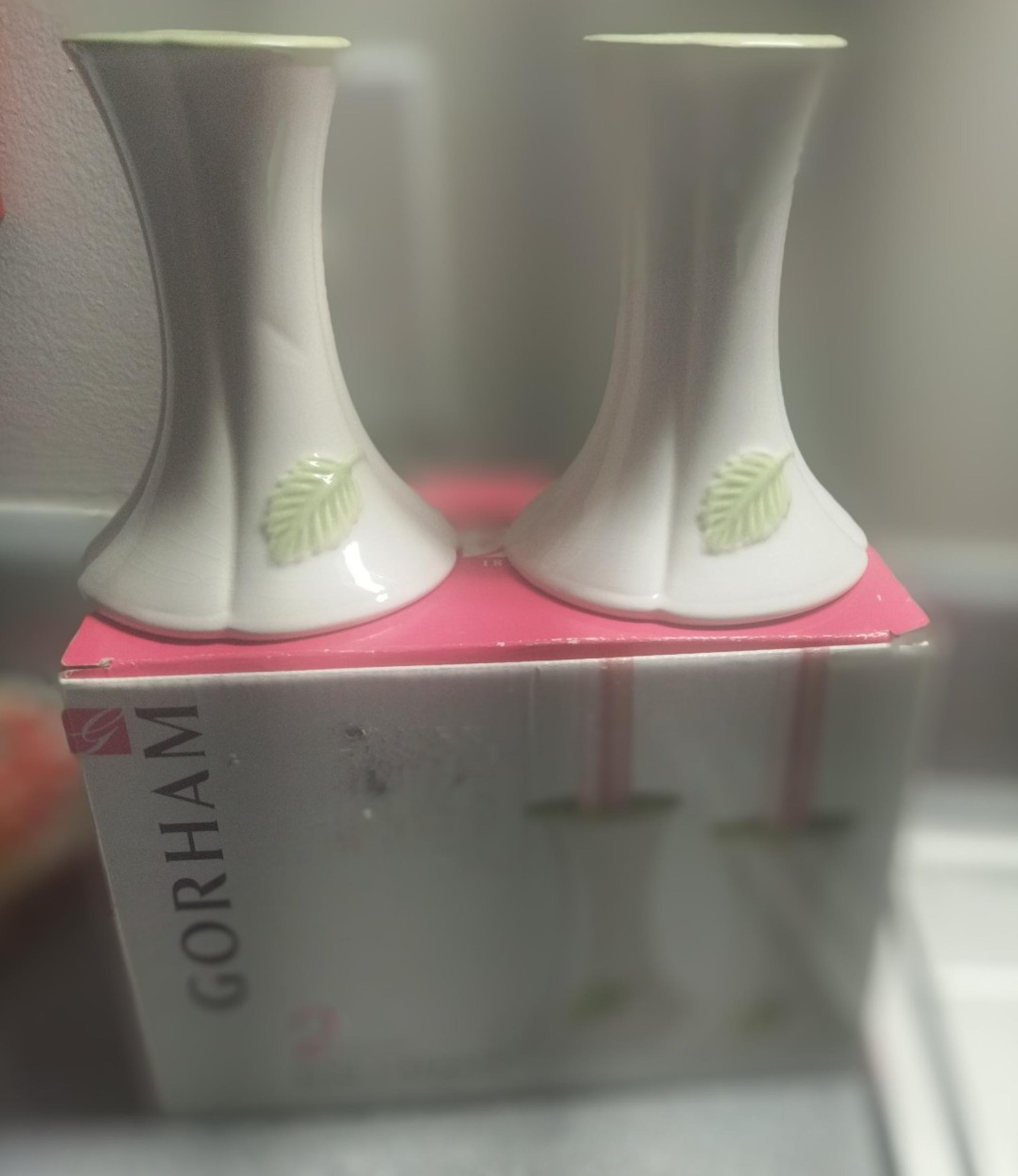 Gorham Rose Serenade candle sticks 5"