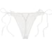 Victoria’s Secret Dream Angels Petals Thong Panty Sequin V-String White XS