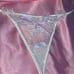 Victoria’s Secret Dream Angels Petals Thong Panty Sequin V-String White XS