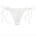 Victoria’s Secret Dream Angels Petals Thong Panty Sequin V-String White XS