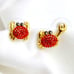 New Kate Spade Gold-Tone Pavé Crab Mismatch Stud Earrings