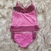 NIKE Geo Onyx Women's 2-Piece Swimsuit Pink Size M NEW 136