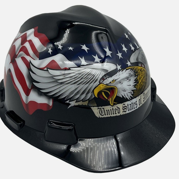 MSA Freedom Series Cap Style Hard Hat Suspension - American Pride Eagle Flag USA
