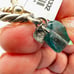 Designer T&J Womens Necklace Sterling Silver Beads Green Flourite Gemstones