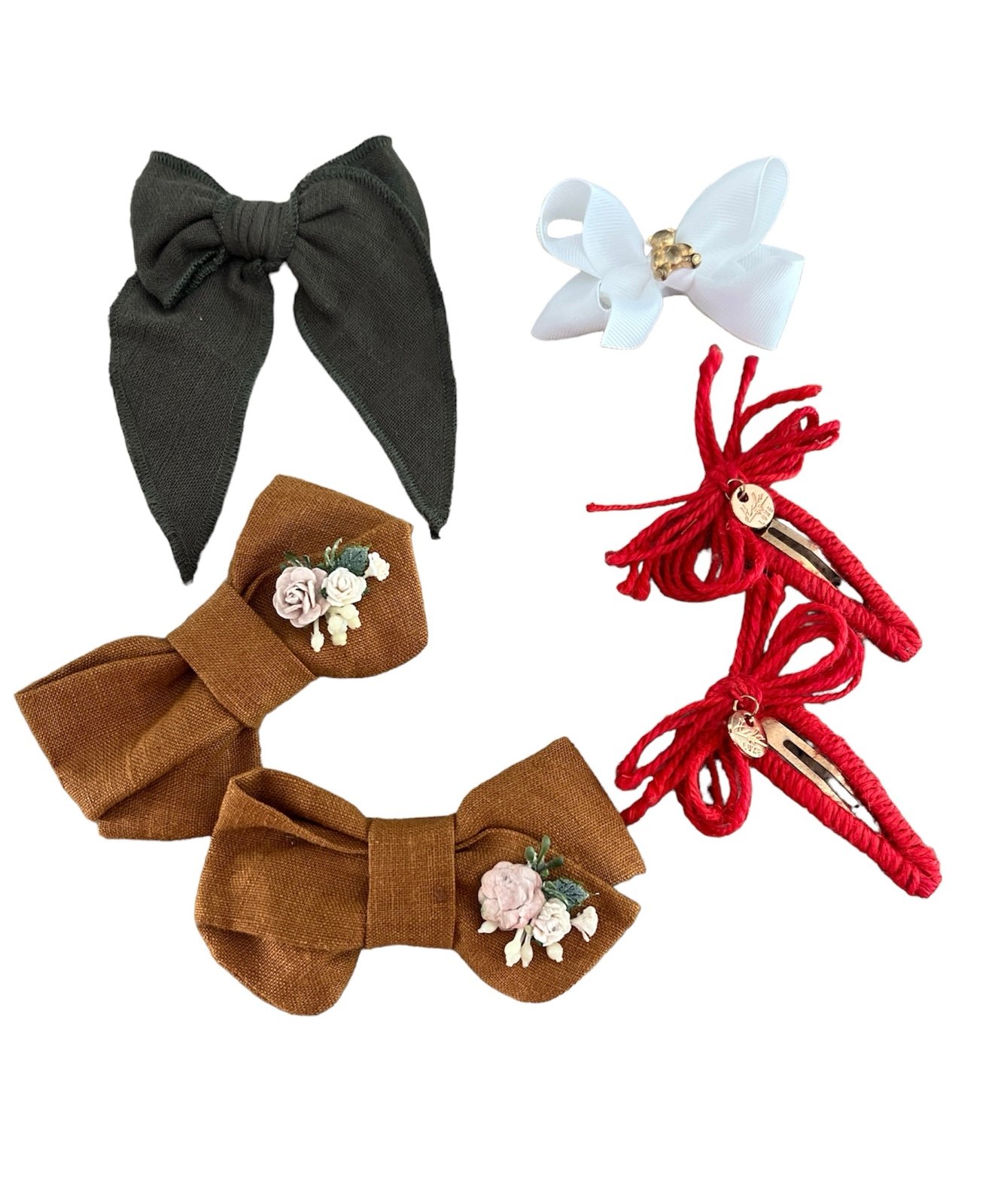 Bundle of beautiful luxury boutiques hair clips for girl