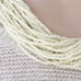 Vintage Catherine Noll or Gerda Lynggaard Monies Glass Seed Bead Necklace