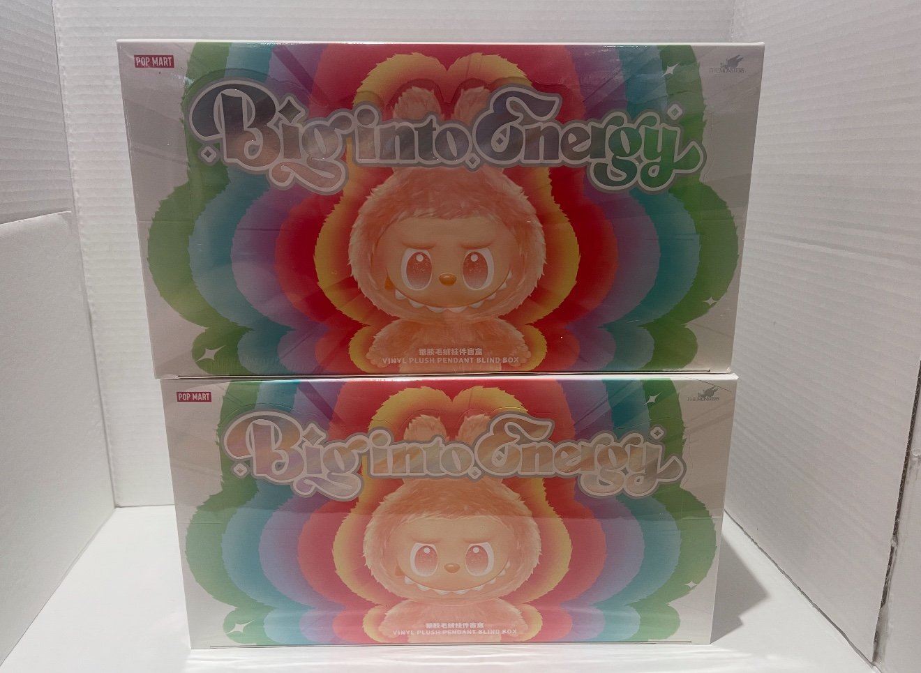 THE MONSTERS Big into Energy Series-Vinyl Plush PendanLabubu V3 (2 whole sets )