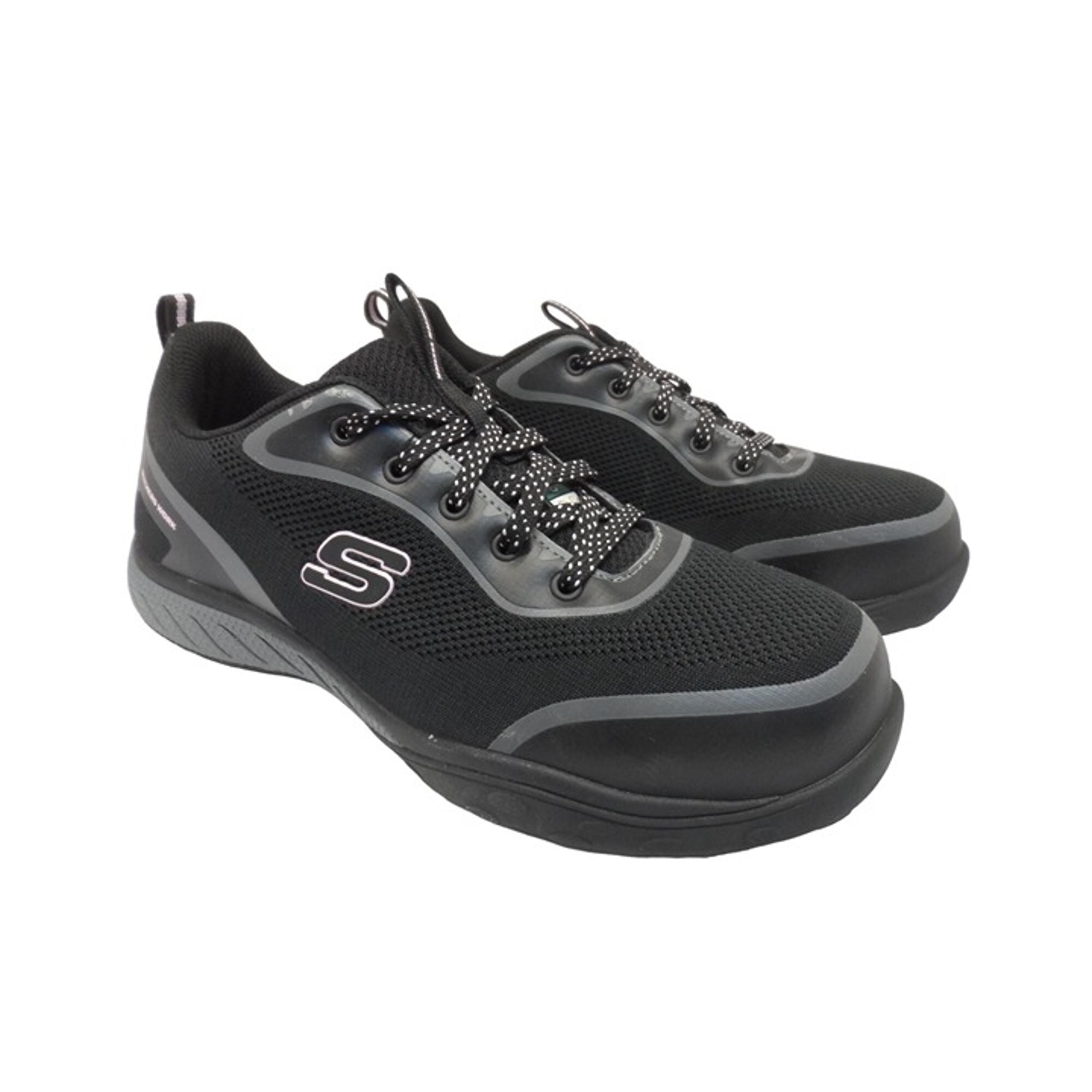 Skechers Women's 99996550 Steel Toe SP Athletic Work Shoes Black/Pink Size 9.5M