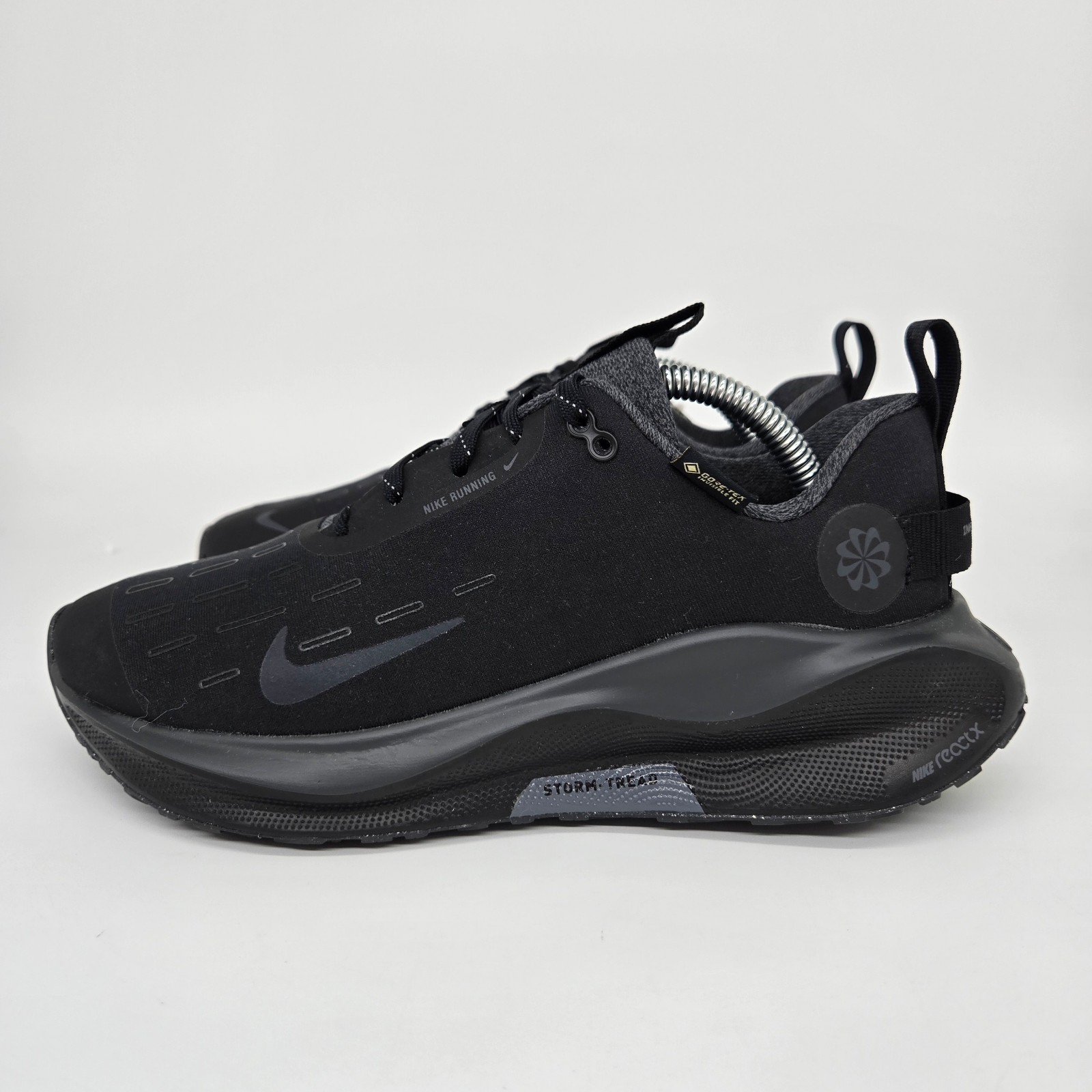 New Nike ReactX Infinity Run 4 Gore-Tex Black Volt Women's Running Shoes Size 6