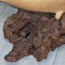 Vintage John Perry Whale Mom & Calf On Burl Wood Sculpture Figurine