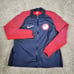Nike Jacket Womens Large Team USA Olympic Dynamic Reveal Tech Knit Zip Red Blue