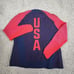 Nike Jacket Womens Large Team USA Olympic Dynamic Reveal Tech Knit Zip Red Blue