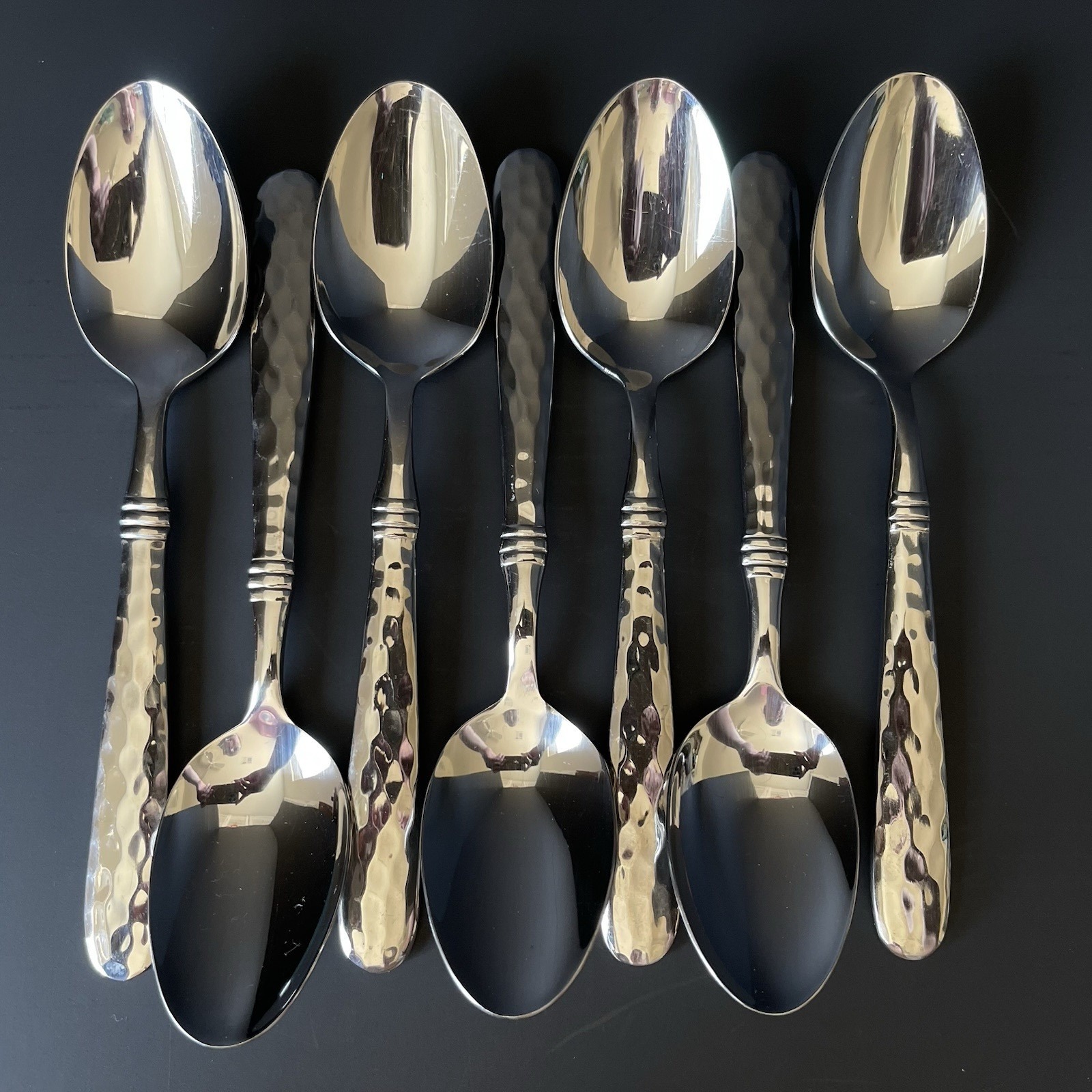 (8) Cambridge MAJESTY Oval Soup Spoons Stainless China 8 1/8 Replacement Lot