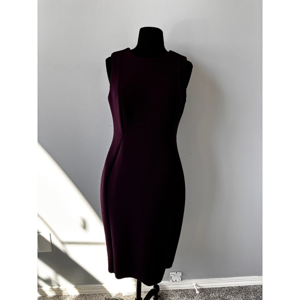 Calvin Klein Sheath Dress Sleeveless Career Work Plum Purple Size 6